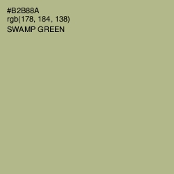 #B2B88A - Swamp Green Color Image