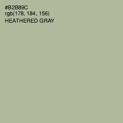#B2B89C - Heathered Gray Color Image