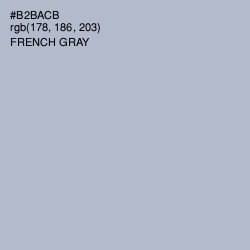 #B2BACB - French Gray Color Image
