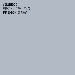 #B2BBC5 - French Gray Color Image