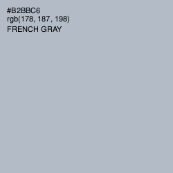 #B2BBC6 - French Gray Color Image