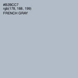 #B2BCC7 - French Gray Color Image