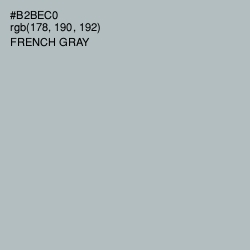 #B2BEC0 - French Gray Color Image