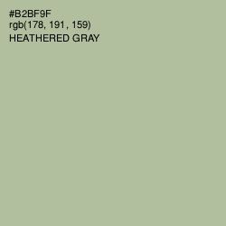 #B2BF9F - Heathered Gray Color Image