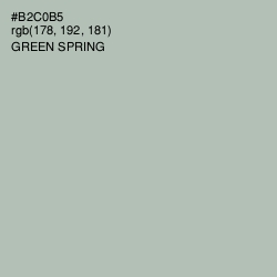 #B2C0B5 - Green Spring Color Image