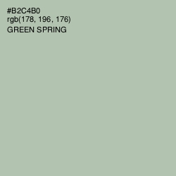 #B2C4B0 - Green Spring Color Image