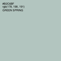 #B2C6BF - Green Spring Color Image