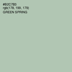 #B2C7B3 - Green Spring Color Image