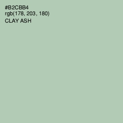 #B2CBB4 - Clay Ash Color Image