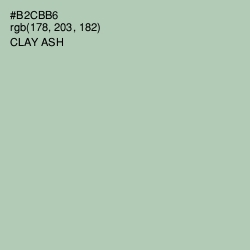 #B2CBB6 - Clay Ash Color Image