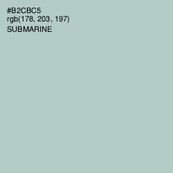 #B2CBC5 - Submarine Color Image