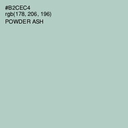 #B2CEC4 - Powder Ash Color Image