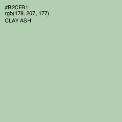 #B2CFB1 - Clay Ash Color Image