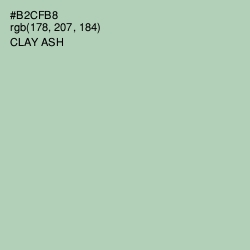 #B2CFB8 - Clay Ash Color Image