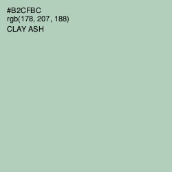 #B2CFBC - Clay Ash Color Image