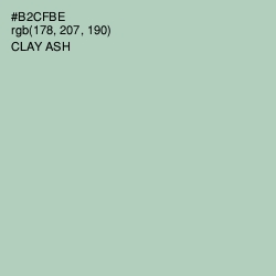 #B2CFBE - Clay Ash Color Image