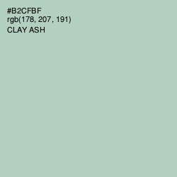 #B2CFBF - Clay Ash Color Image