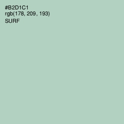 #B2D1C1 - Surf Color Image