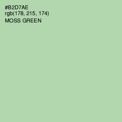 #B2D7AE - Moss Green Color Image