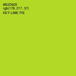 #B2D925 - Key Lime Pie Color Image