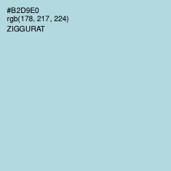 #B2D9E0 - Ziggurat Color Image