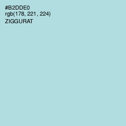 #B2DDE0 - Ziggurat Color Image