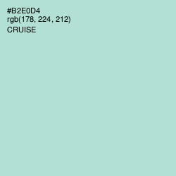 #B2E0D4 - Cruise Color Image