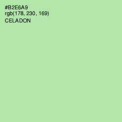 #B2E6A9 - Celadon Color Image