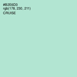 #B2E6D3 - Cruise Color Image