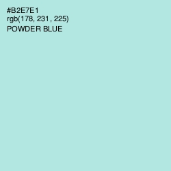 #B2E7E1 - Powder Blue Color Image