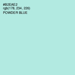 #B2EAE2 - Powder Blue Color Image