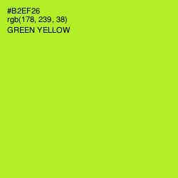 #B2EF26 - Green Yellow Color Image