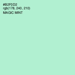 #B2F0D2 - Magic Mint Color Image