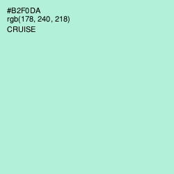 #B2F0DA - Cruise Color Image