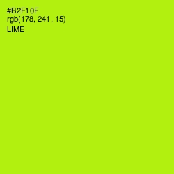 #B2F10F - Lime Color Image