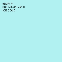 #B2F1F1 - Ice Cold Color Image