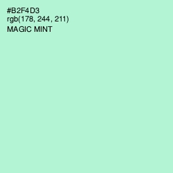 #B2F4D3 - Magic Mint Color Image