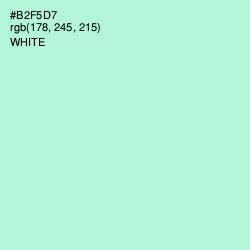 #B2F5D7 - Magic Mint Color Image