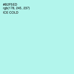 #B2F5ED - Ice Cold Color Image