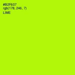 #B2F607 - Lime Color Image