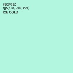 #B2F6E0 - Ice Cold Color Image