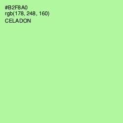 #B2F8A0 - Celadon Color Image