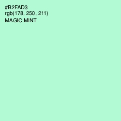 #B2FAD3 - Magic Mint Color Image