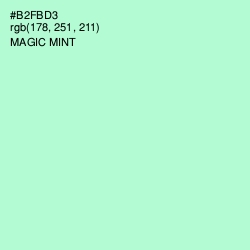 #B2FBD3 - Magic Mint Color Image