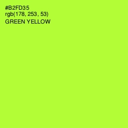 #B2FD35 - Green Yellow Color Image