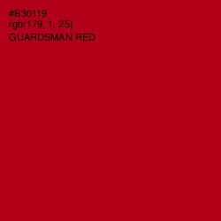 #B30119 - Guardsman Red Color Image