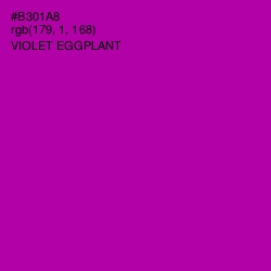 #B301A8 - Violet Eggplant Color Image