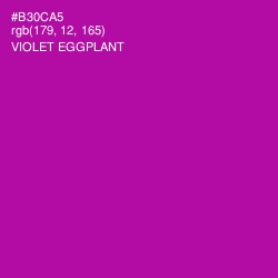 #B30CA5 - Violet Eggplant Color Image