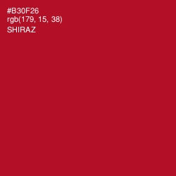 #B30F26 - Shiraz Color Image
