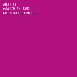 #B31181 - Medium Red Violet Color Image